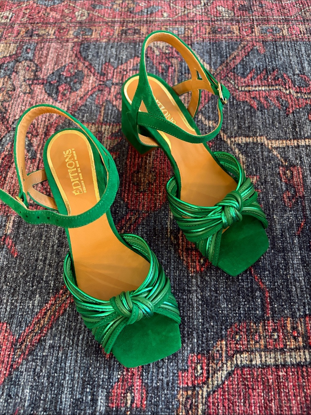 Sezane Joanna Sandals - Green - US 6,5 - Picture 5 of 7